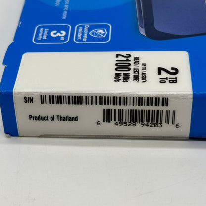 New Crucial X10 2TB Portable SSD MTXEX