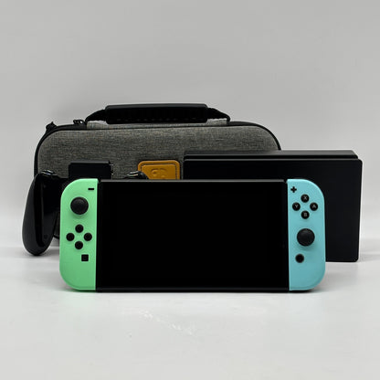 Nintendo Switch v2 Video Game Console HAC-001(-01) Animal Crossing Edition