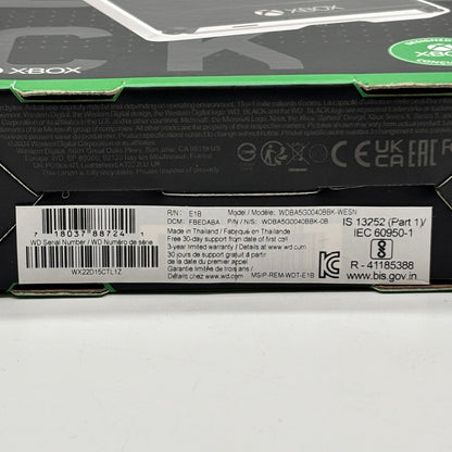 New Western Digital WD_Black For Xbox Portable HDD P10