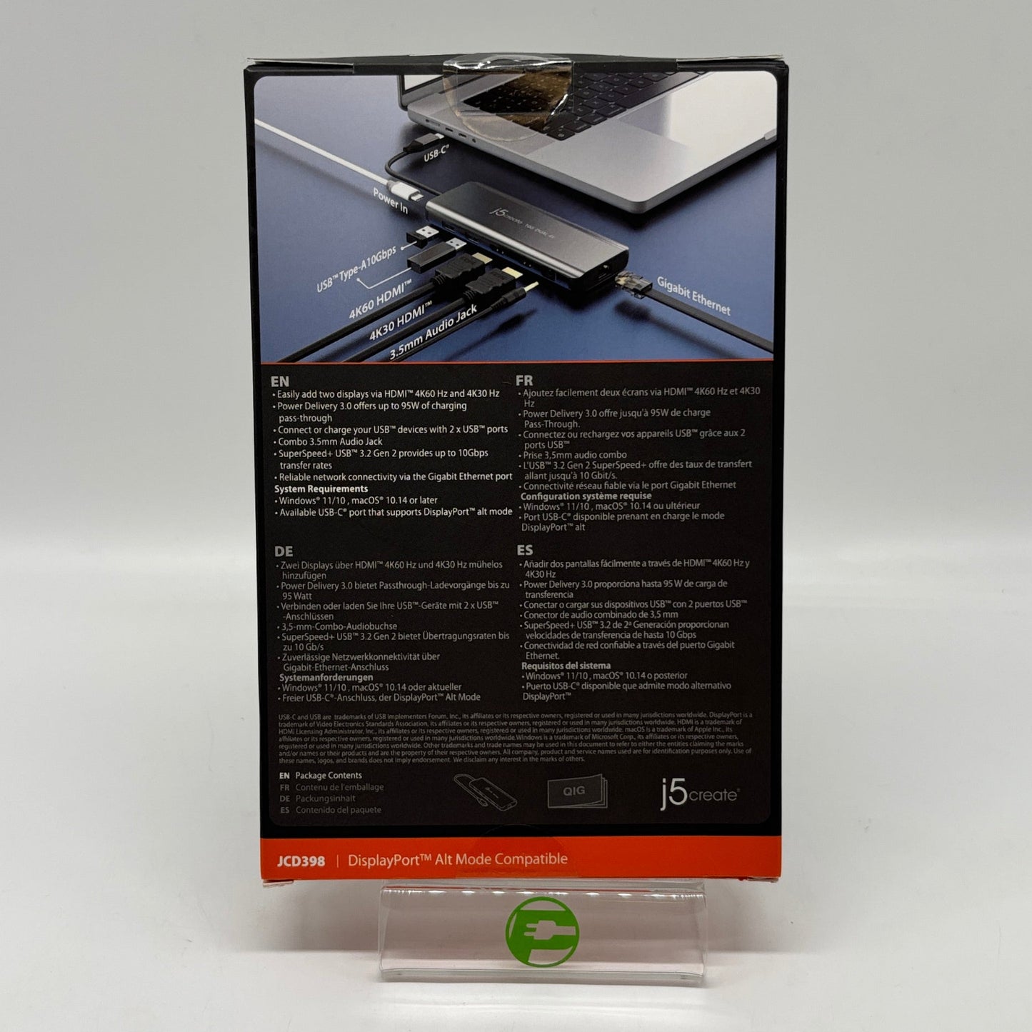 New j5create USB-C Dual 4K HDMI Mini Dock JCD398
