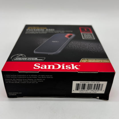 New SanDisk Extreme 1TB Portable SSD SDSSDE61-1T00-G25