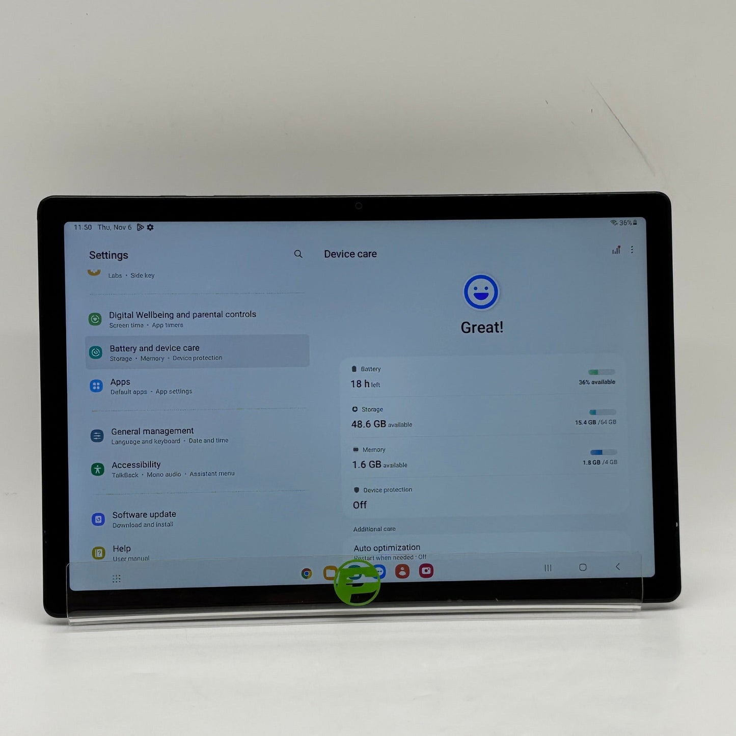 WiFi Only Samsung Galaxy Tab A8 10.5" 64GB Black SM-X200