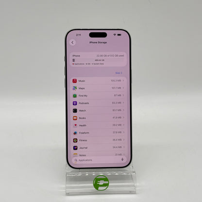 Factory Unlocked Apple iPhone 16 Pro Max 512GB White Titanium MYW83LL/A