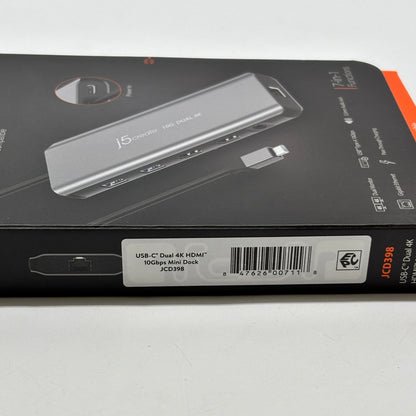 New j5create USB-C Dual 4K HDMI Mini Dock JCD398