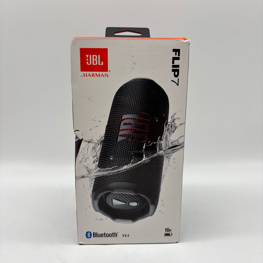 New JBL Flip 7 Portable Wireless Bluetooth Speaker Black