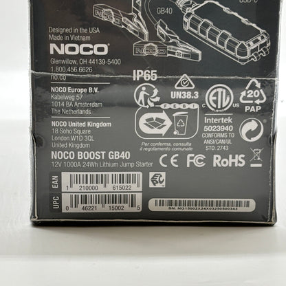 New NOCO Boost Plus Jump Starter