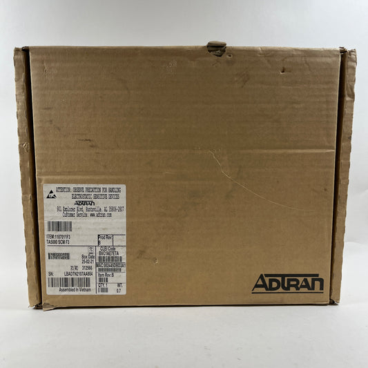 New ADTRAN Total Access 5000 Bridging System Controller Module 1187011F3