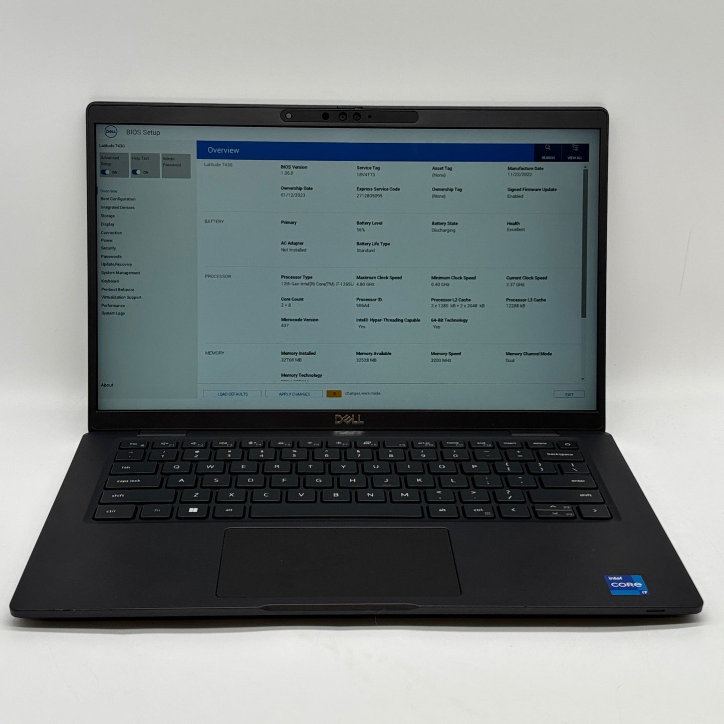 Dell Latitude 7430 14" i7-1265U 1.8GHz 32GB RAM 512GB SSD