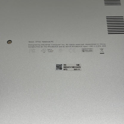 Asus VivoBook 17 X712J 17.3" i5-1035G1 1.1GHz 12GB RAM 1TB SSD