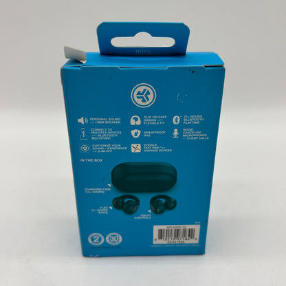 New JLab Flex Open Wireless Earbuds Green EBFLEXRTEL124