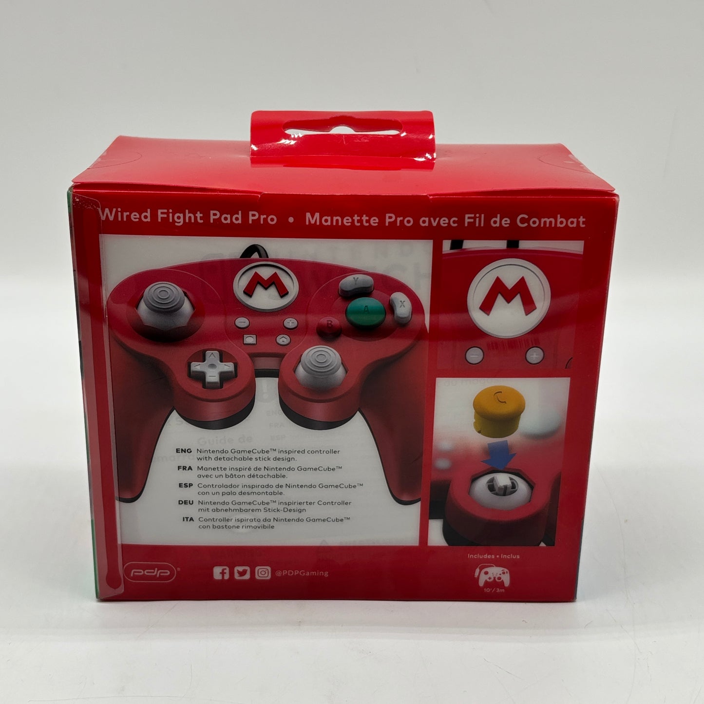 New PDP Wired Fight Pad Pro Controller Nintendo Switch Mario Edition Red