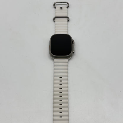 Unlocked Apple Watch Ultra 49MM Natural Titanium White Magnetic Link MNH83LL/A