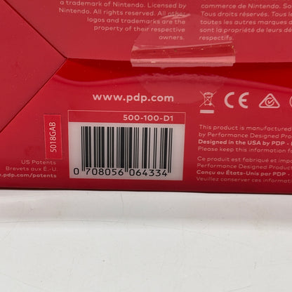 New PDP Wired Fight Pad Pro Controller Nintendo Switch Mario Edition Red