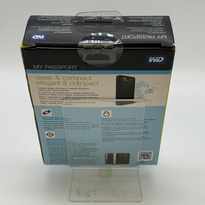 New WD My Passport Portable Hard Drive WDBKXH5000ABK-NESN