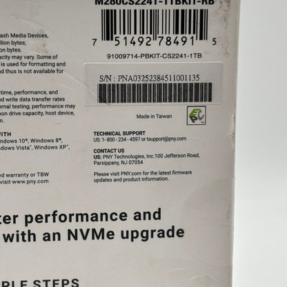 New PNY Upgrade Kit Complete Upgrade Kit  M280C2241-1TBKIT-RB
