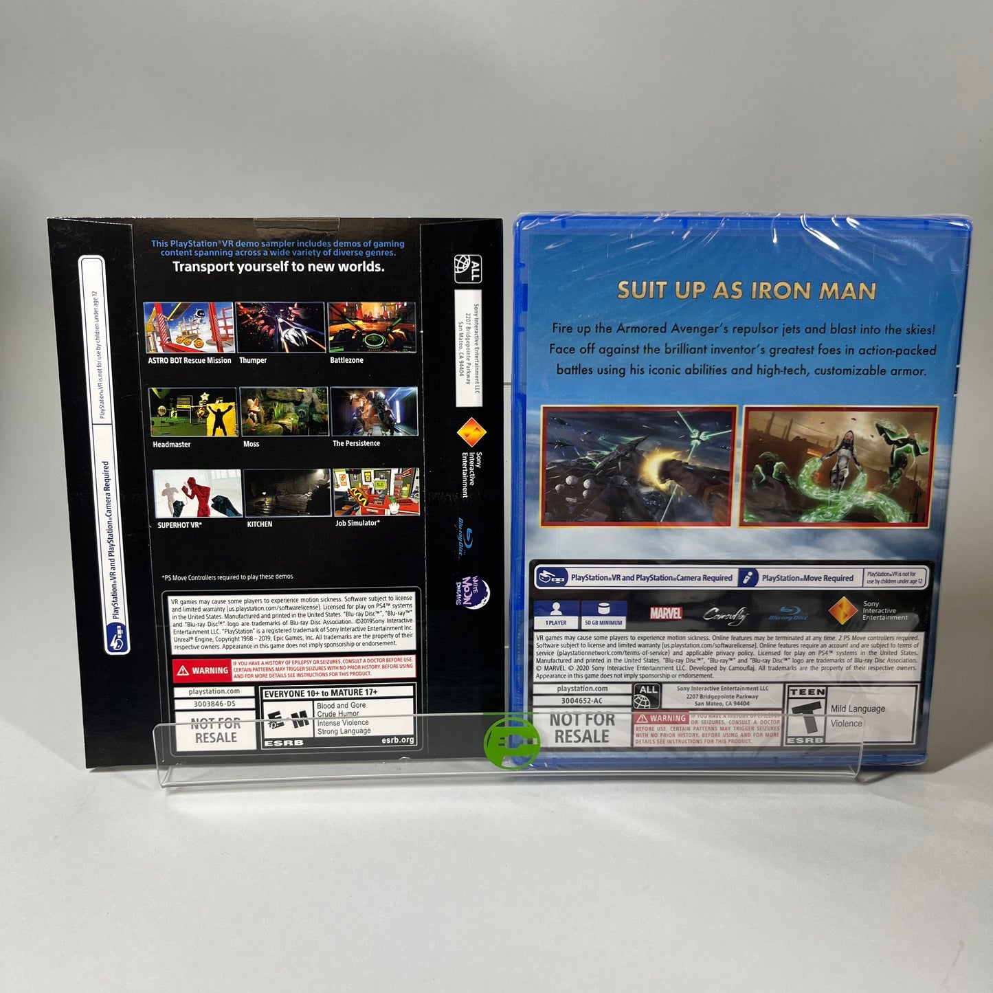 Sony Playstation 4 PS4 Virtual Reality VR Headset White CUH-ZVR1 Bundle