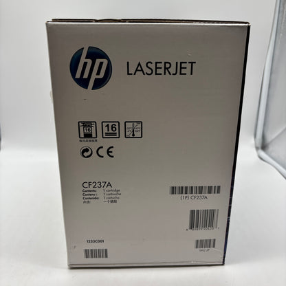New HP 37a CF237A Black Print Cartridge MFG Date 12/2025
