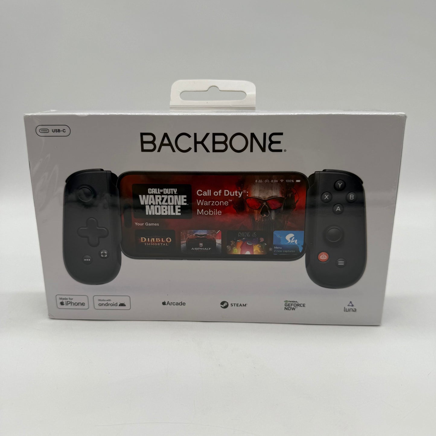 New Backbone 2nd Generation Mobile Gaming Controller BB-51-P-BRW