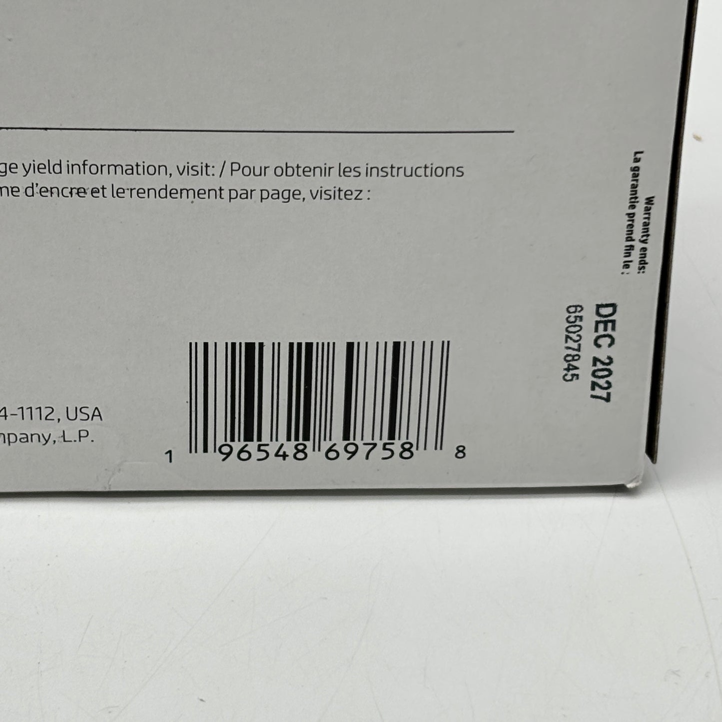 New HP 936 4-pack 6C3Z5LN Black, Yellow, Cyan and Magenta Ink Cartridge - Exp: 12/2027