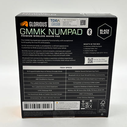 Glorius Gmmk Black GLO-GMMK-NP-FOX-B Numpad For PC