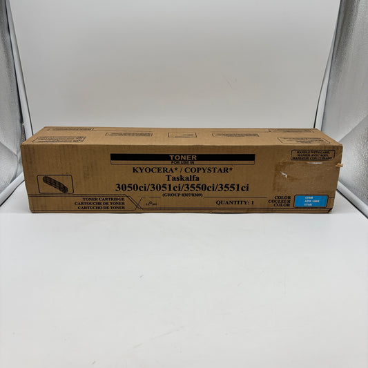 New Kyocera/Copystar TASKalfa 3050CI/3051CI/3550CI/3551CI Cyan Toner Cartridge