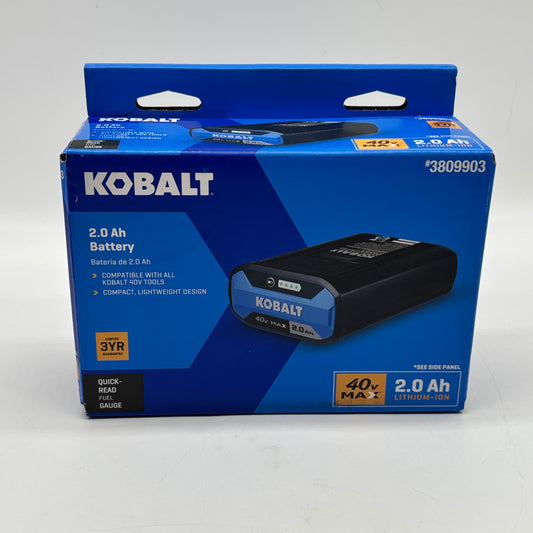 New Kobalt 40v Max 2.0Ah Battery 3809903