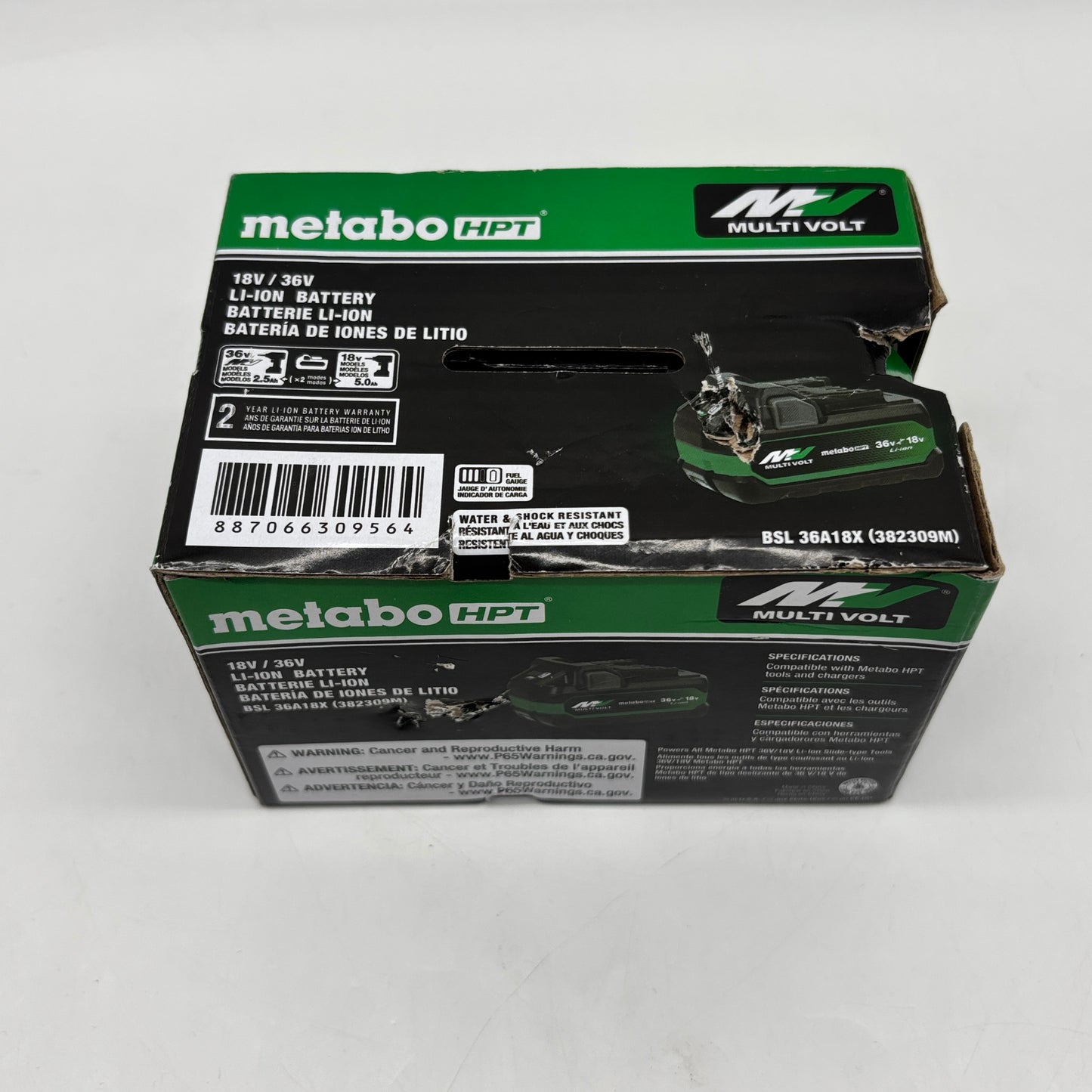 New Metabo BSL 36A18X 36V Battery