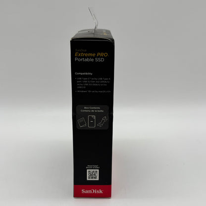New SanDisk Extreme Pro 2TB Portable SSD SDSSDE81-2TOO-G25