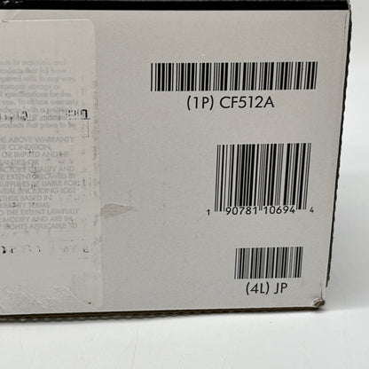 New HP 204A CF512A Yellow Toner Cartridge MFG Date - 11/2025