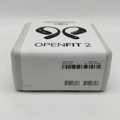 New Shokz OpenFit2 Open Ear True Wireless Earbuds Black SHOKZT920