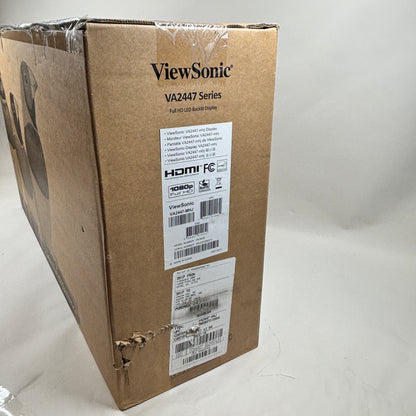 New ViewSonic 24" VA2447-MHJ LED FHD 75Hz LED Monitor