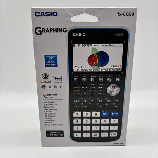 New CASIO fx-CG50 Graphing Calculator