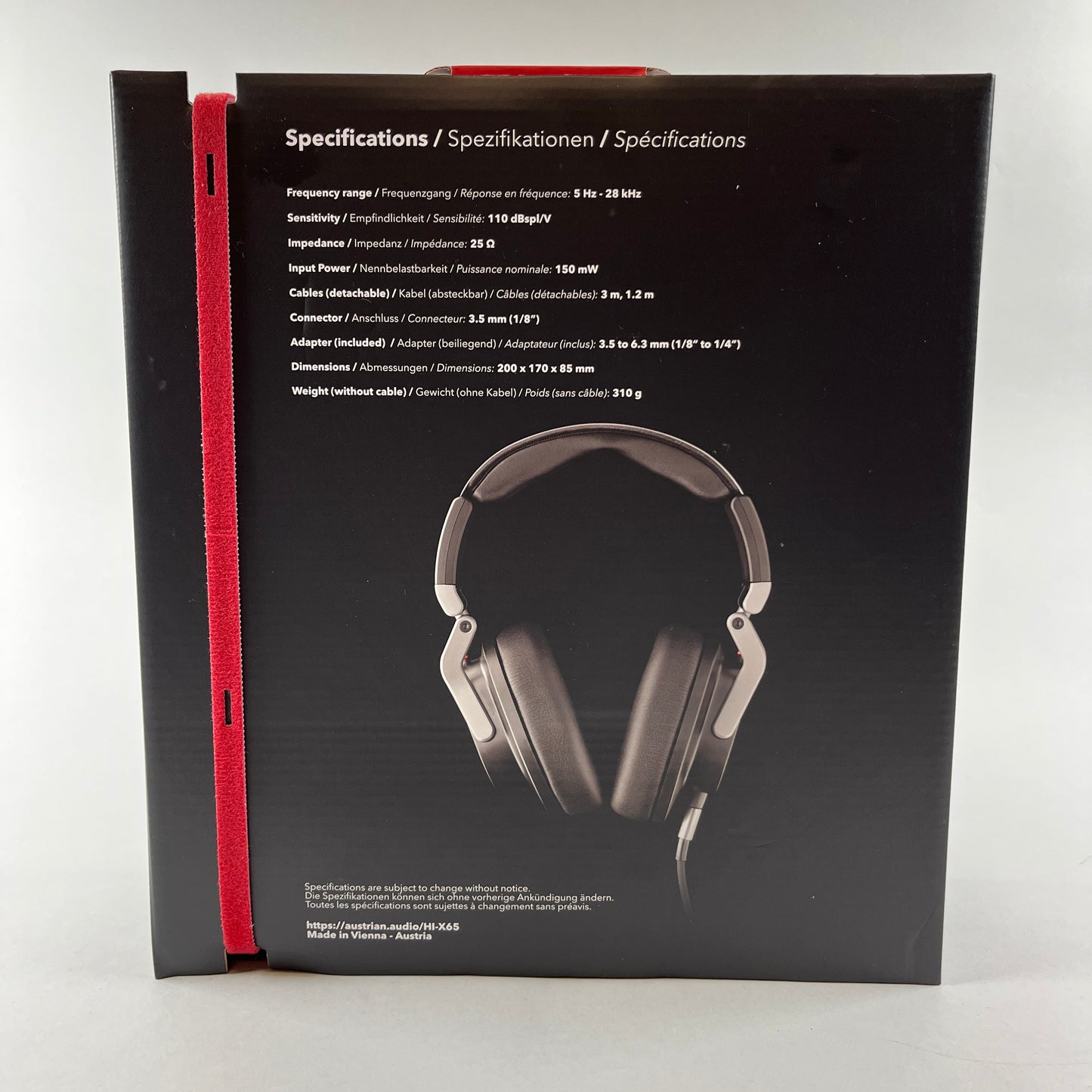 New Austrian Audio  Hi-X65 Professional Open-Back Over-Ear Headphones 00011769