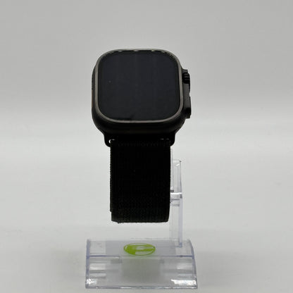 GPS Only Apple Watch Ultra 2 49MM Black Titanium Green Alpine Loop A2986