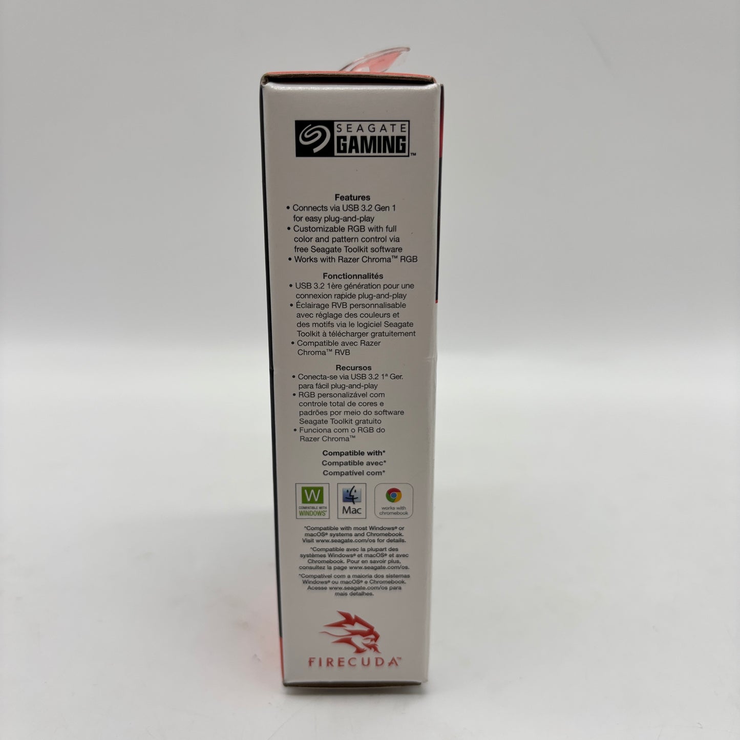 New Seagate 3.5" FireCuda 1TB USB-C HDD SRD0LF0