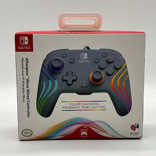 New Nintendo Afterglow Wave Wired Controller Gray