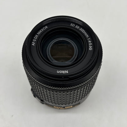 Nikon AF-S DX NIKKOR 55-200mm f/4-5.6G ED VR Auto & Manual Lens
