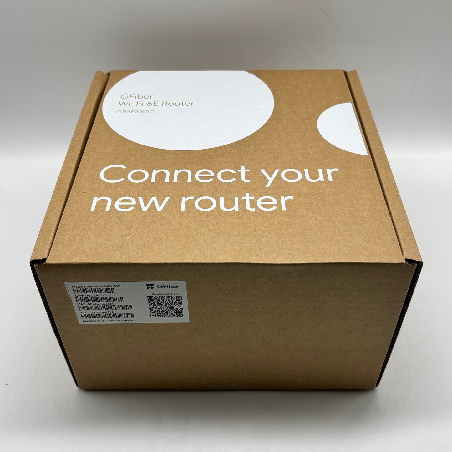 New Google GFiber  WiFi 6E Router GR6EXX0C