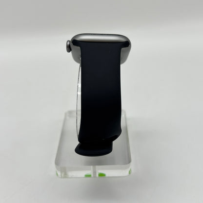 GPS Only Apple Watch Series 11 42MM Silver Aluminum Black Sport Band MEQW4LW/A