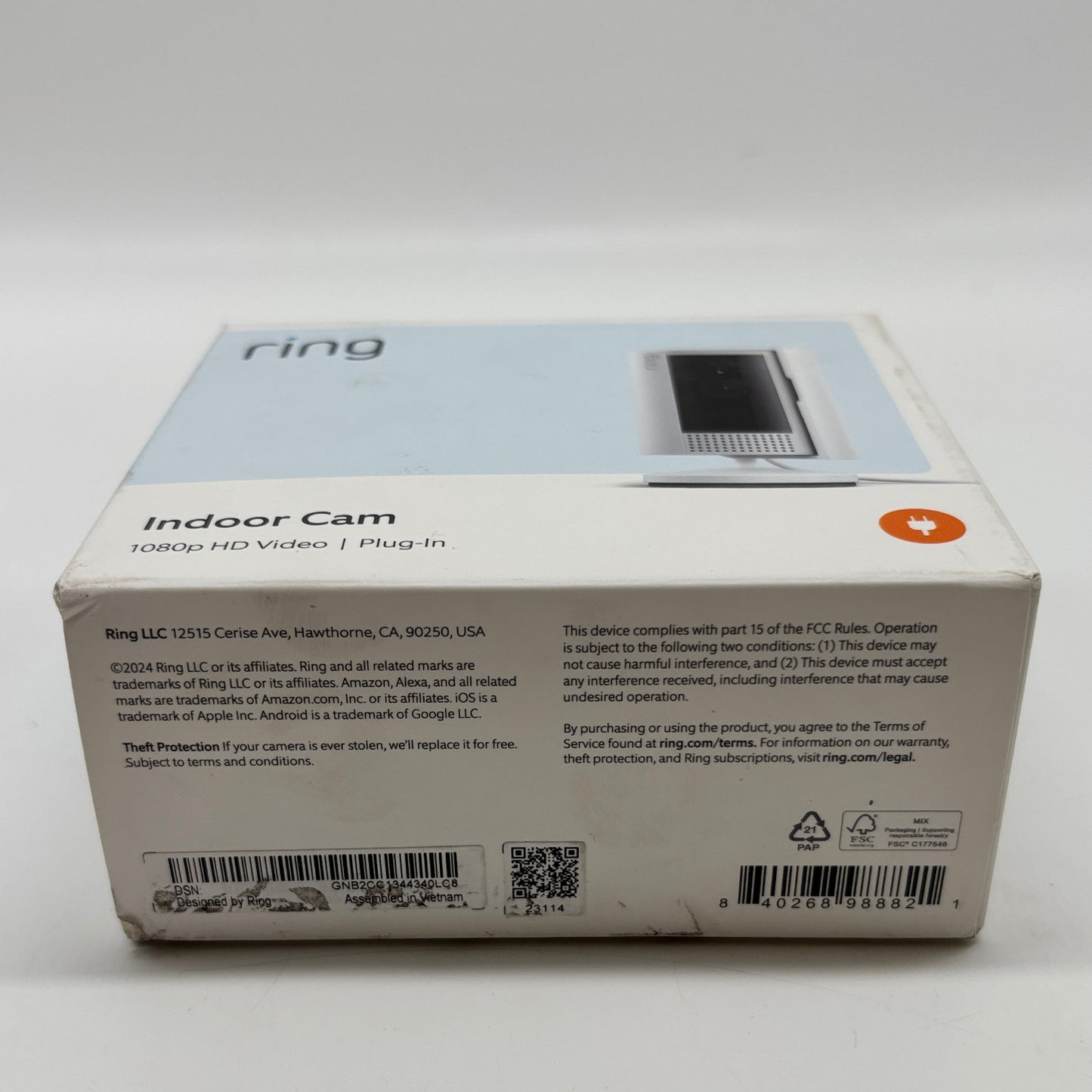 Ring Indoor Cam Smart Camera