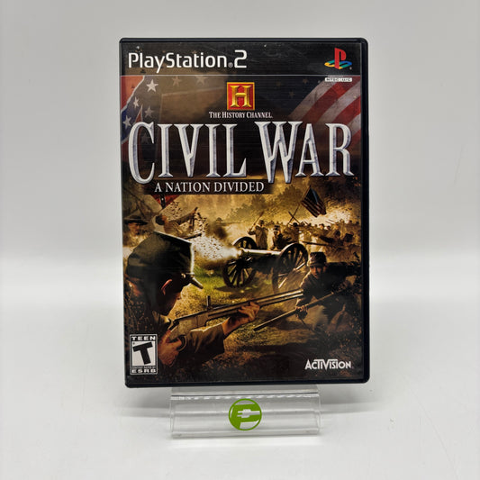 History Channel Civil War A Nation Divided (Sony PlayStation 2 PS2, 2006)