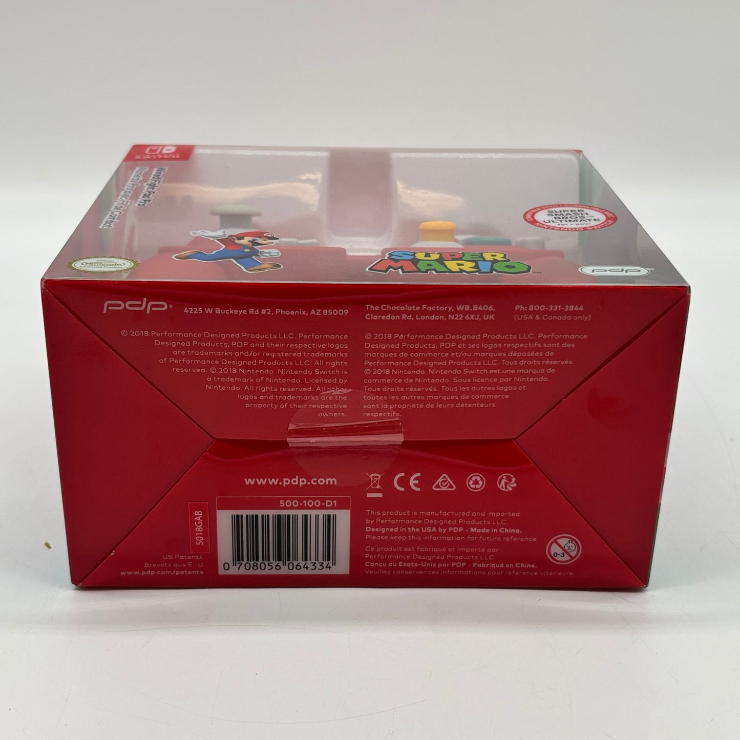 New PDP Wired Fight Pad Pro Controller Nintendo Switch Mario Edition Red