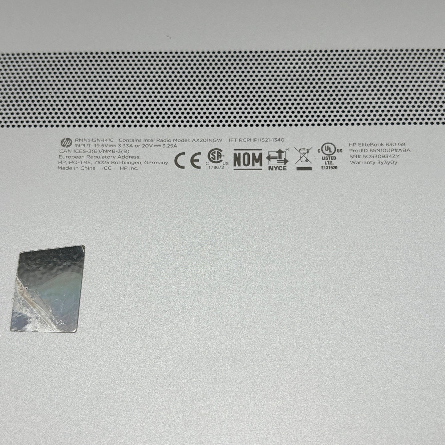 HP Elitebook 830 G8 13.3 i7-1185G7 3.0GHz 16GB RAM 250GB SSD 