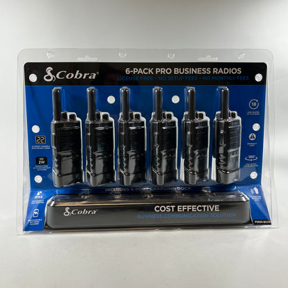 New Cobra 6-Pack Pro Business Radios PX655-BCH6