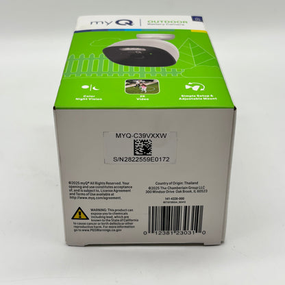 New MyQ Outdoor Battery Camera Security Camera MYQ-C39VXXW