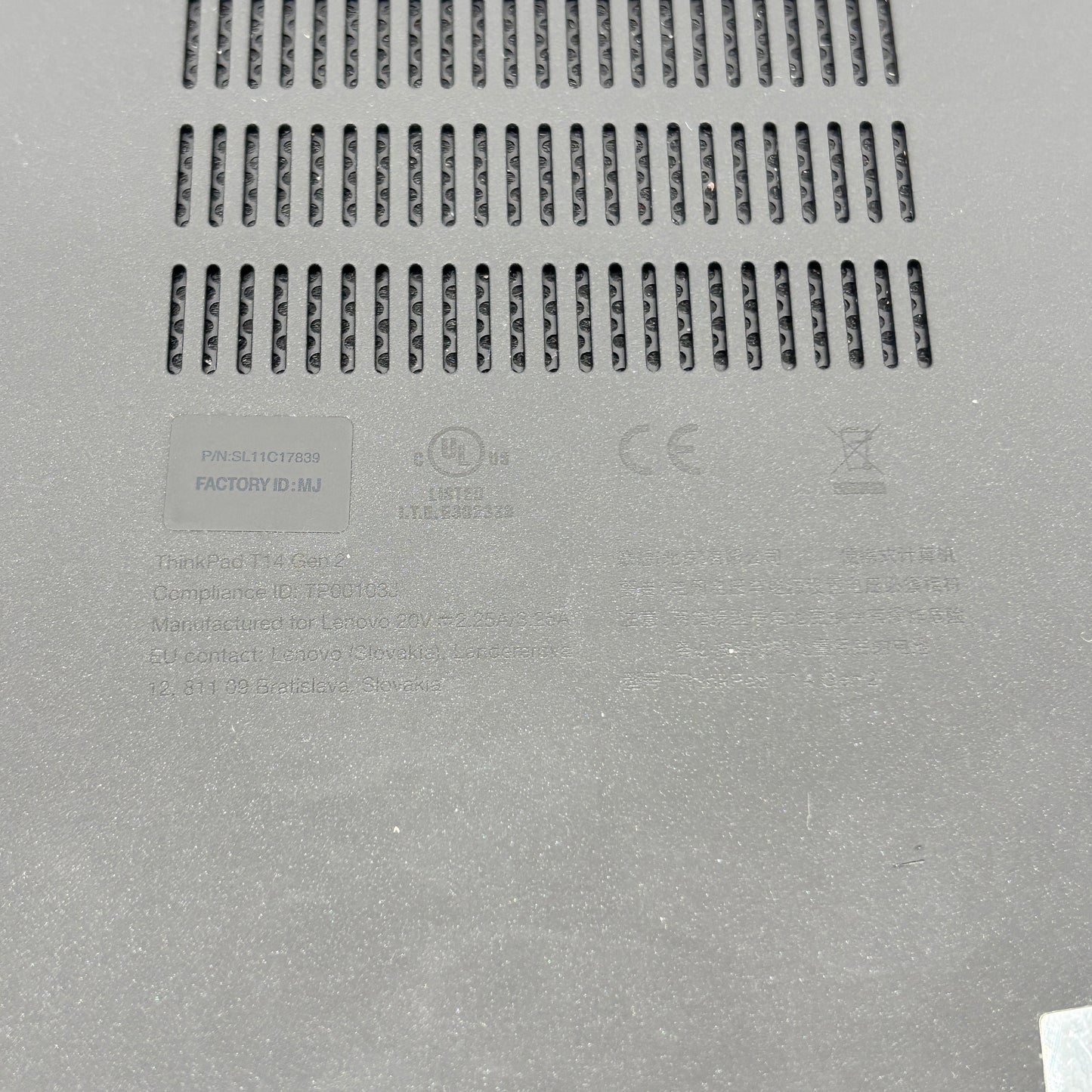 Lenovo ThinkPad T14 Gen 2 20W0016PUS 14" i5-1145G7 2.6GHz 16GB RAM 512GB SSD