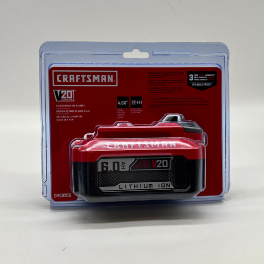 New Craftsman CMCB206 20V MAX Rechargeable Battery