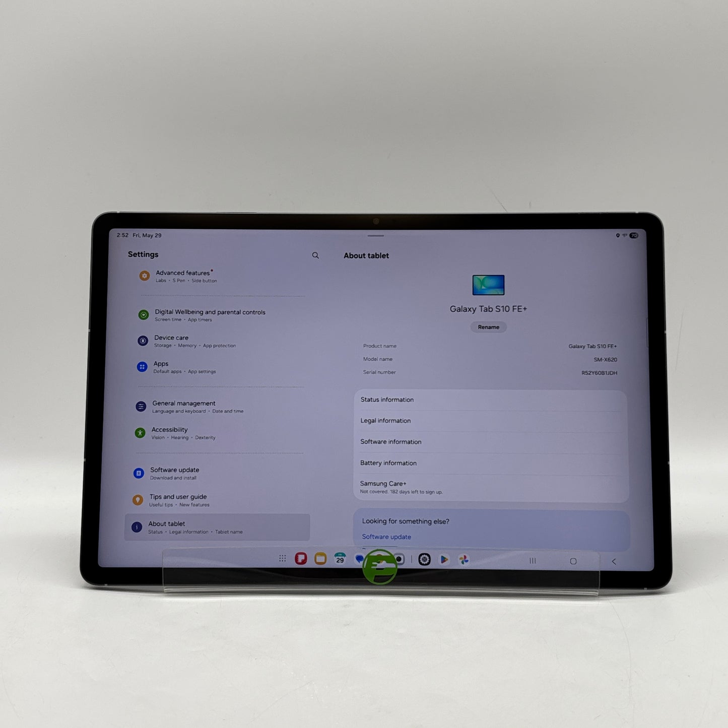 WiFi Only Samsung Galaxy Tab S10 FE+ 13.1" 128GB Black SM-X620