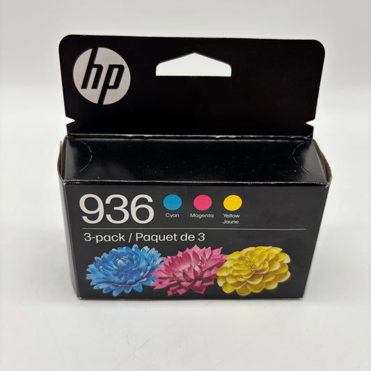 New HP 936 6C3Z3LN Black, Yellow, Cyan and Magenta Ink Cartridge EXP 07/2027
