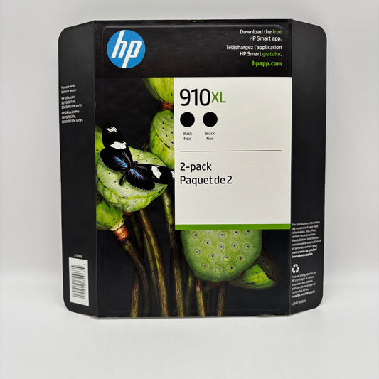 New HP 910XL 3JB42BN Black Ink Cartridge EXP 11/2027